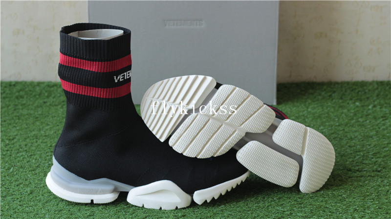 Vetement x Reebok Sock Trainer Dropping Black Red